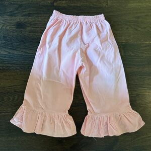 Sew Blessed Pink Corduroy Ruffle Hem Pants